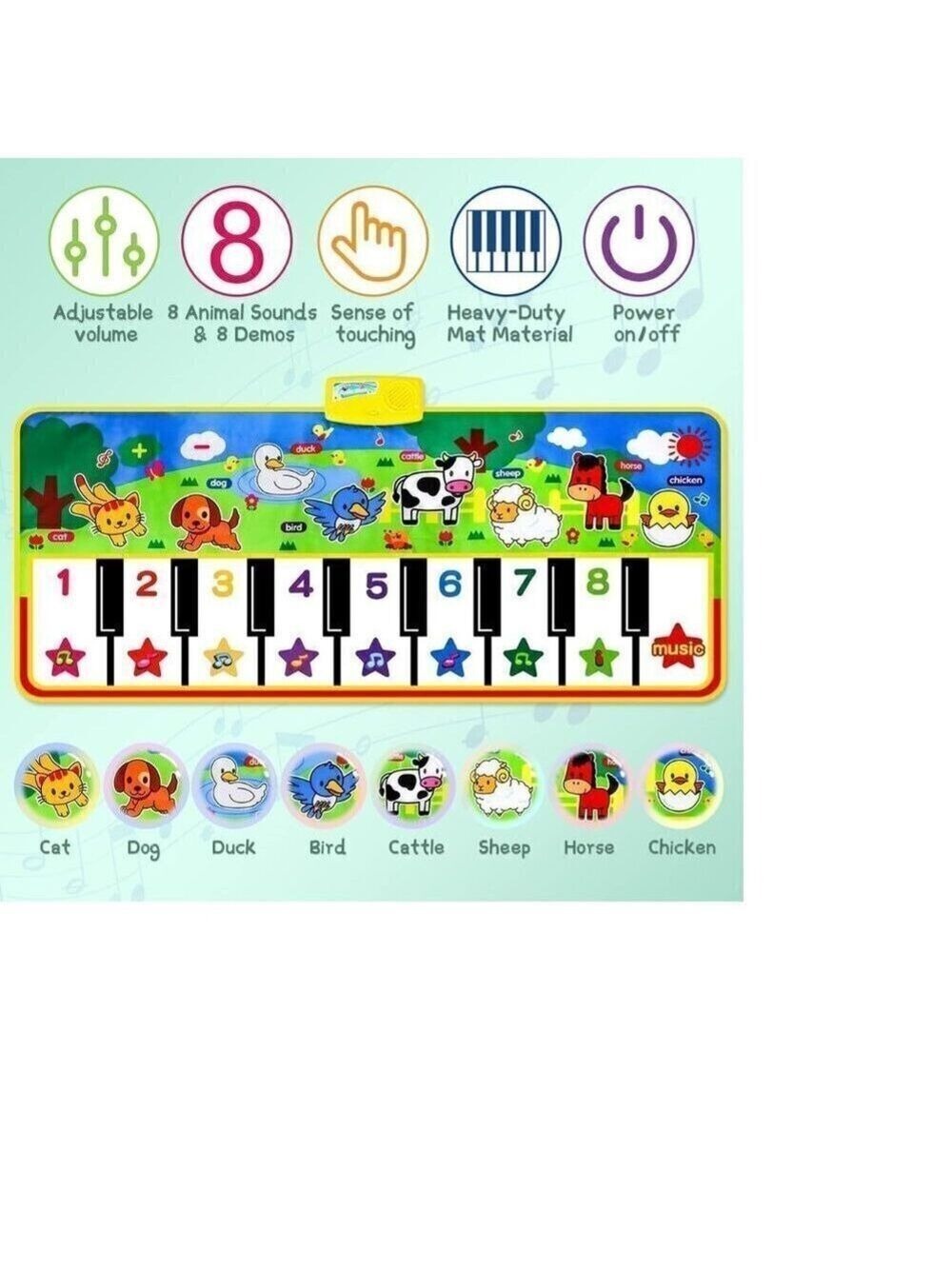 M SANMERSEN Musical Piano Mat